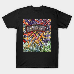 Samhain with Knotwork Background T-Shirt